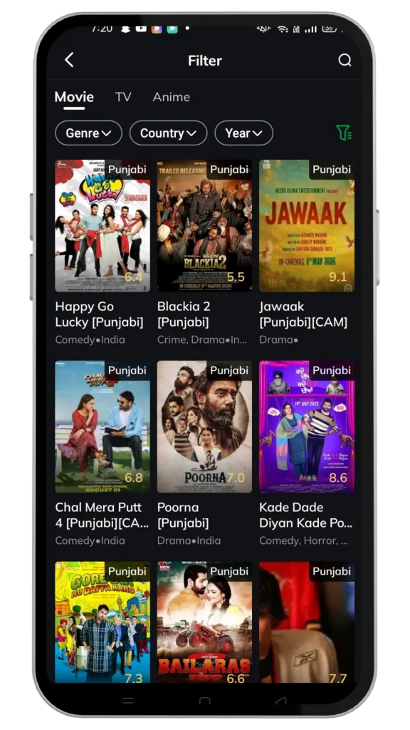 It is moviebox app screenshot no 1 image.